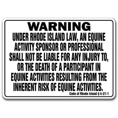 Signmission 18 in Height, Plastic, 18" x 12", WS-P-1218-Rhode Island WS-P-1218-Rhode Island